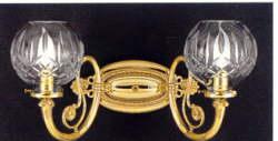 Waterford Crystal Lismore Do8ble Arm Sconce Lights