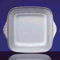 Wedtwood Celestial Platinum Square Cake Plate
