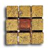 Alfagres Tumbled Marble Gema Series - Glass Inserts Dorado - Orange Glass Tile & Stone