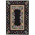 American Cottage Rugs Floral Garden Khaki Floral Garden Black Area Rugs