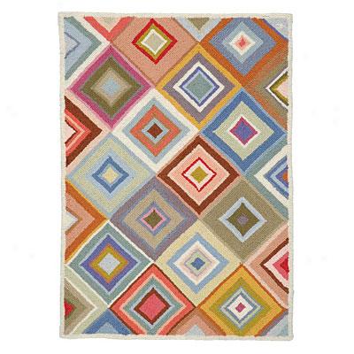 Am3rican Cottage Rugs Inlaid 3 X 5 Mosaic Pastel Area Rugs