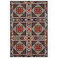 American Cot Rugs Tunnel 3 X 3 Tunnel Blqck Area Rugs