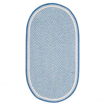 Capel Rugs American Holiday 8x11 Oval Blue-white Area Rugs