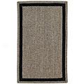 Capel Rugs Basketweave 2x6 Runner Black Area Rugs