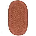 Capel Rugs Basketweave 8x11 Oval Cinnabar Honey Area Rugs