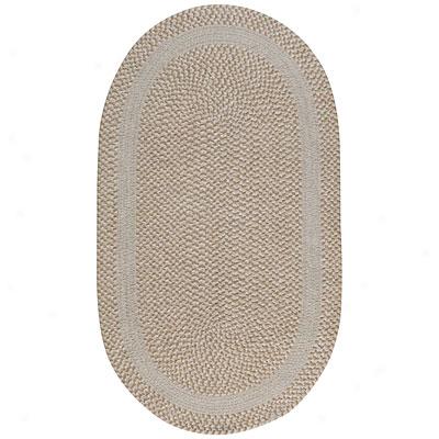 Capel Rugs Basketweave 9 X 13 Oval Parchment Area Rugs