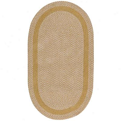 Capel Rugs Basketweave 9 X 13 Oval Candlelight Area Rugs