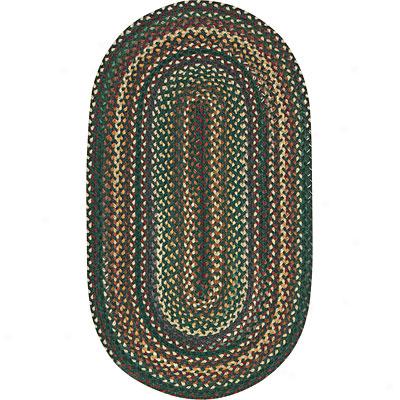 Capel Rugs Bear Creek 8 Ft Round Hunter Green Area Rugs