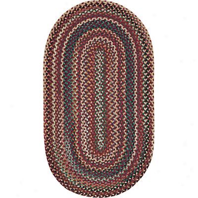 Capel Rugs Bear Creek 9 Ft Round Heritage Red Area Rugs