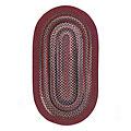 Capel Rugs Cape Henry 3x5 Oval Wine Area Rugs