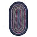 Capel Rugs Cape Henry 7x9 Oval Dark Blue Area Rugs