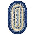 Capel Rugs Cottonside 8x11 Oval Pedantic  Yellow Area Rugs