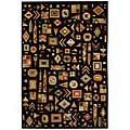 Capel Rugs Crystalle - Abstract 8x11 Black Area Rugs