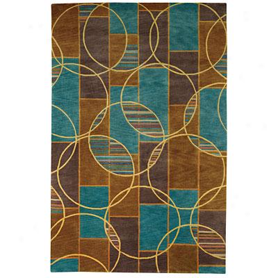 Capel Rugs Crystalle - Spheres 8 X 11 Aquabrass Area Rugs