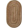 Capel Rugs Earthright 4x6 Oval Cocoa Area Rugs