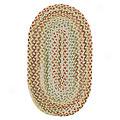 Calel Rugs Emma 8x11 Oval Light Gold Area Rugs