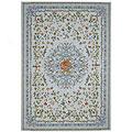 Capel Rugs Festival Of Flowers 5 X 8 Sky Blue Area Rugs