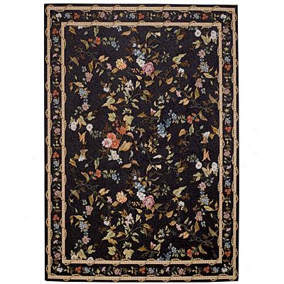 Capel Rugs Festival Of Flowers 5 X 8 Black Marble Area Rugs