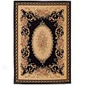 Capel Rugs Festivao Of Flowers 5 X 8 Black Beige Area Rugs