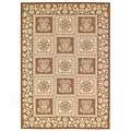 Capel Rugs Finesse - Stencil Square 3x5 Coffee Area Rugs