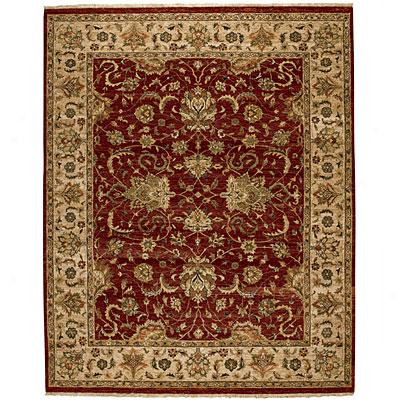 Capel Rugs Lodi Garden - Mahal 9 X 12 Redcreme Area Rugs