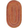 Capel Rugs Medleh 4x6 Oval Persimmon Area Rugs