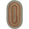 Capel Rugs Monticello 8x11 Oval Spearmint Area Rugs