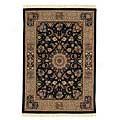 Capel Rugs Mughal -tabriz Medallion 4x6 Ebony Area Rugs