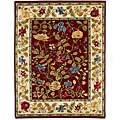 Capel Rugs Panama Orchids 4x5 Cranberry Area Ruge