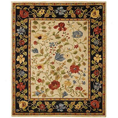 Capel Rugs Panama Orchids 9x11 Beigeblack Area Rugs