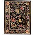 Capel Rugs Panama Orchids 8x9 Midnight Area Rugs