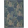 Capel Rugs Seabreeze - Palms 8x10 Denim Area Rugs