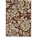 Capel Rugs Seabreeze - Petals4 x6 Chocolate Area Rugs