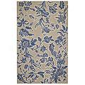 Capel Rugs Spring Flowers 5x8 Delft Blue Area Rugs