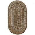 Capel Rugs Wearever 7x9 Oval Olive Yard Rugs