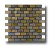 Caribe Stone India Tumbled Slate Brick Mosaic Sandalwood Tile & Stone