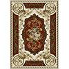 Cadpet Art Deco Expressions Ii 2 X 3 Maeva/angora-wine Area Rugs