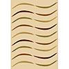 Carpet Art Deco Infinity 5 X 8 New Wave/cream Area Rugs