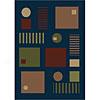 Carpet Art Deco Liffe 8 X 10 Simple/blue Area Rugs