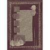 Carpet Art Deco Soft 8 X 10 Board/purper Area Rugs