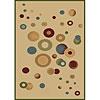 Caroet Art Deco Soul 2 X 7 Bubbles Tea/beige Area Rugs