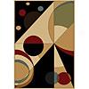 Carpet Art Deco Sunset 2 X 3 Geo Forms/khol Area Rgs