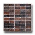 Casa Dolce Cwsa Flagstone Inlaid 1 X 2 Black Tile & Stone