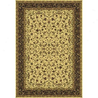 Central Oriental Infinity - Sarouk 8 X 11 Sarouk Ivory Black Area Rugs