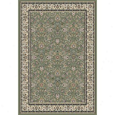 Central Oriental Royal - Emperor 8 X 11 Emperor Green Area Rugq