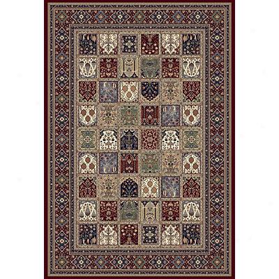 Central Oriental Royal - Ottoman Panel 3 X 5 Ottoman Panel Red Area Rugs