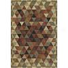 Central Oriental Triangle 7 X 11 Triangle Multi Area Rugs