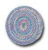 Colonial Mills, Inc. Botanical Isle 8 X 8 Round Oasis Blue Area Rugs