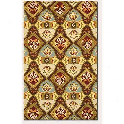 Couristan Applique 5 X 8 Tulip Bell Area Rugs