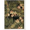 Couristan Bali 4 X 5 Epiphytes Black Area Rugs